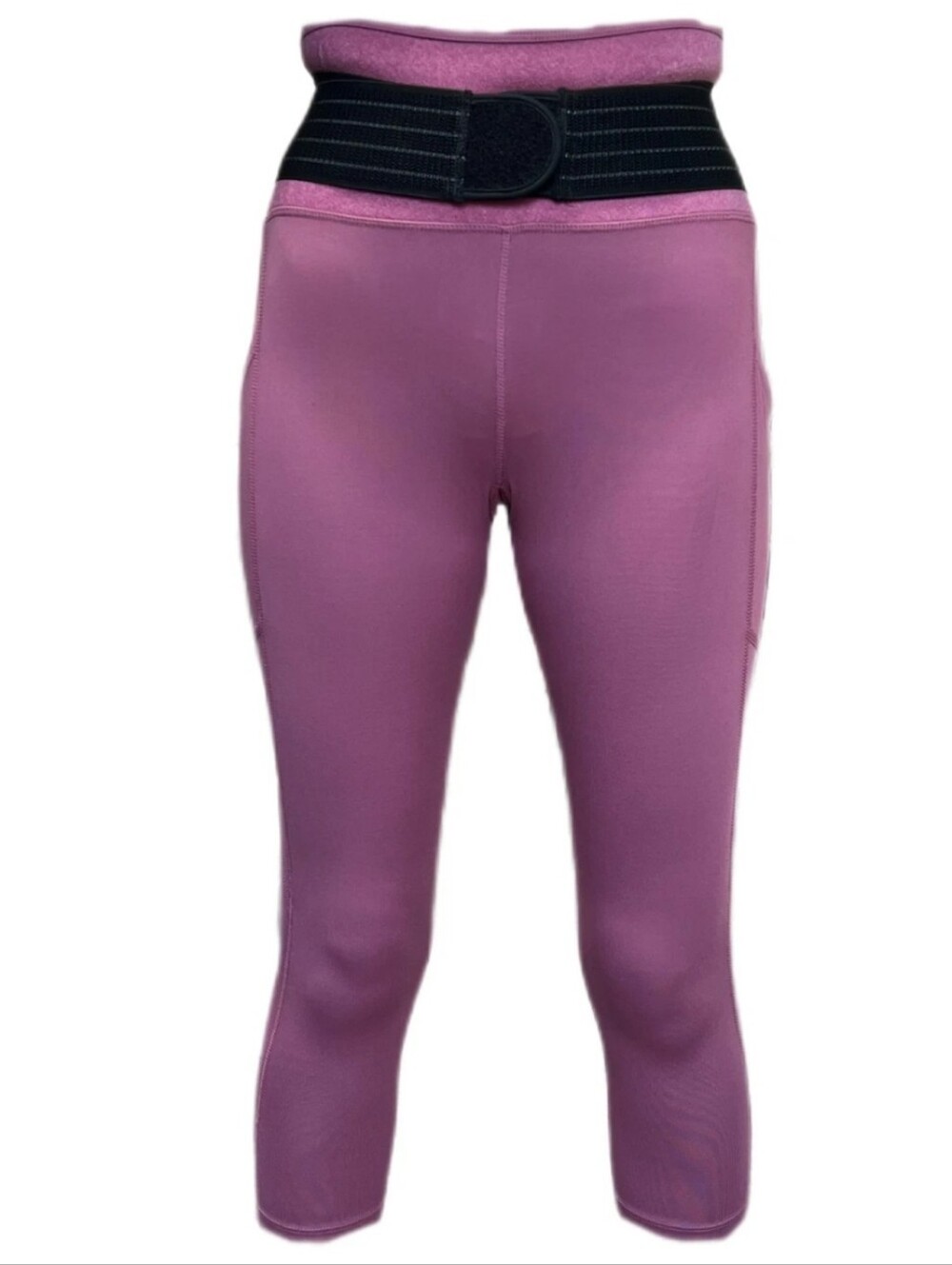 NWT Tommie Cooper Women Ajastable Strap Back Support 2Pocket Capris Sz 2XL Mauve